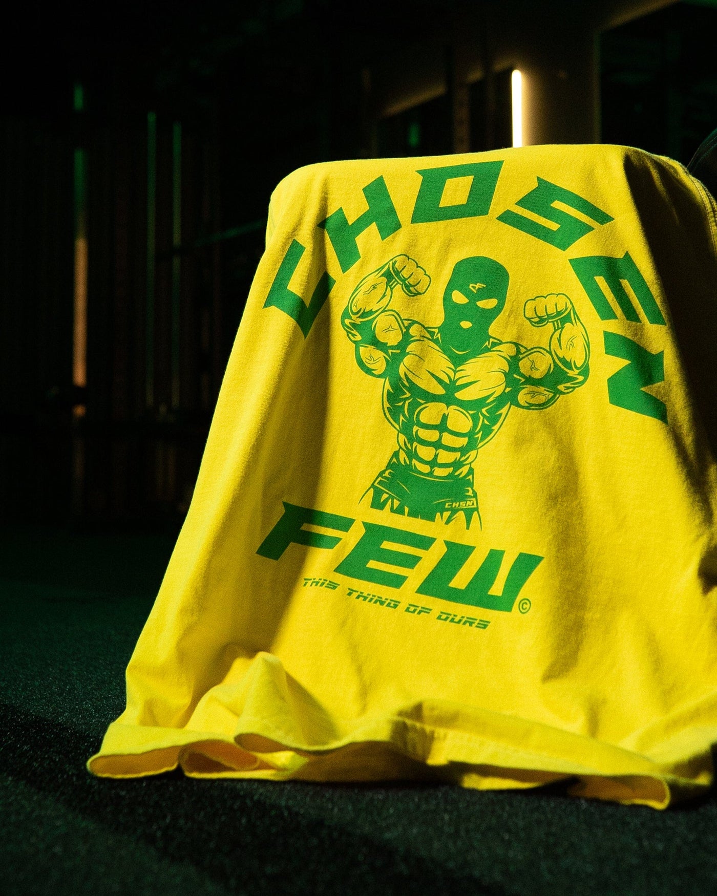 G Gym Tee - "Favela Edition" Vintage Yellow & Green