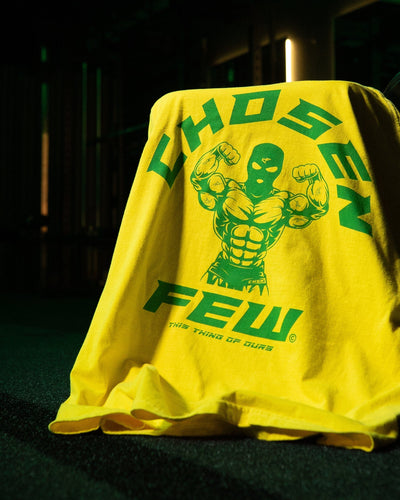 G Gym Tee - "Favela Edition" Vintage Yellow & Green