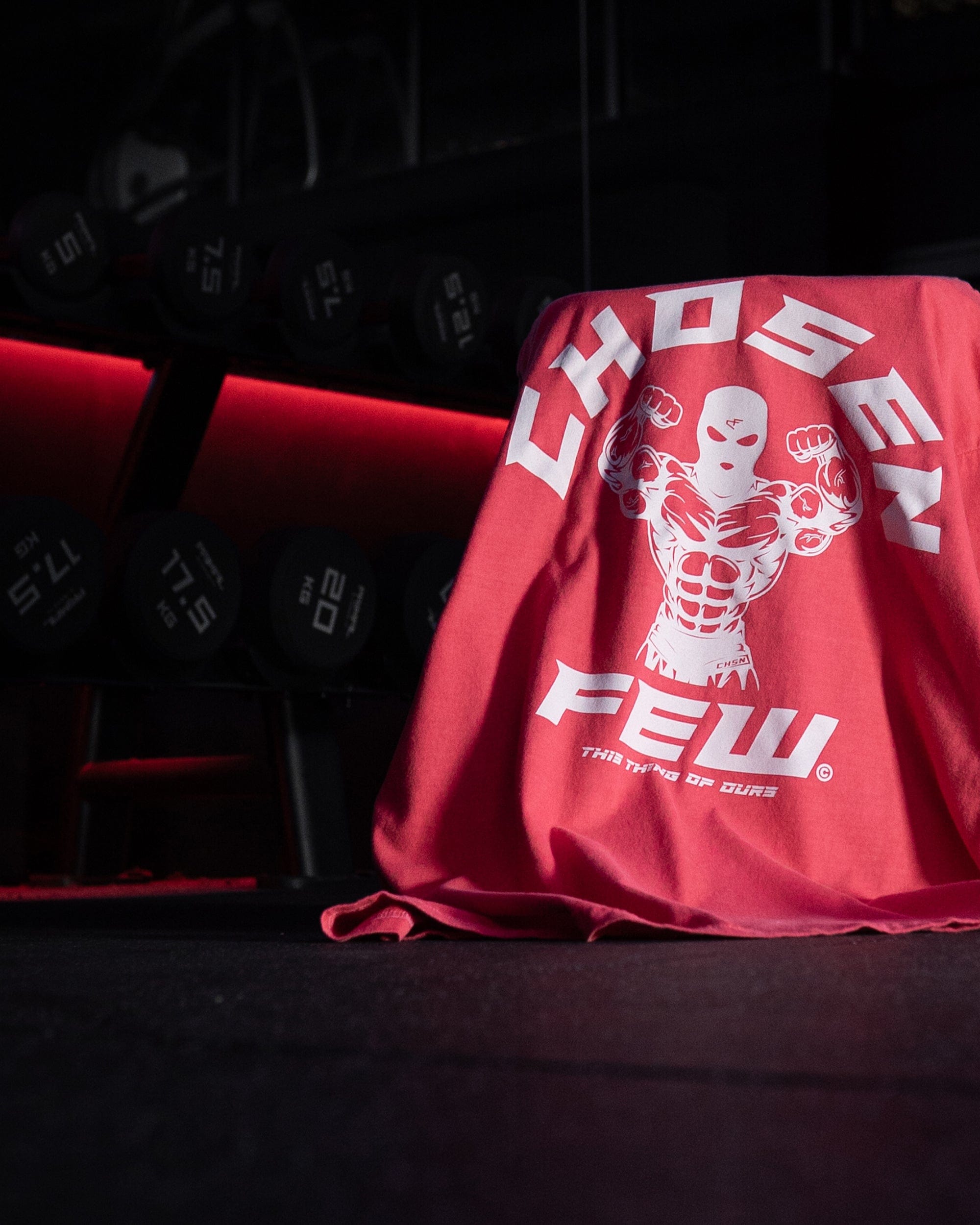 G Gym Tee - Vintage Hydrant Red & Cream-thumbmail-3