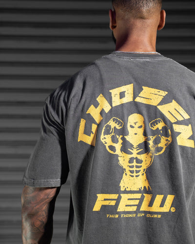 G Gym Tee - Vintage Black & Golds Yellow Legacy Edition