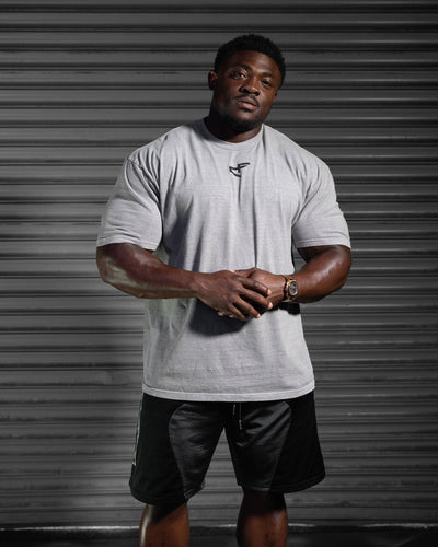 G Gym Tee - Vintage Grey & Black Legacy Edition