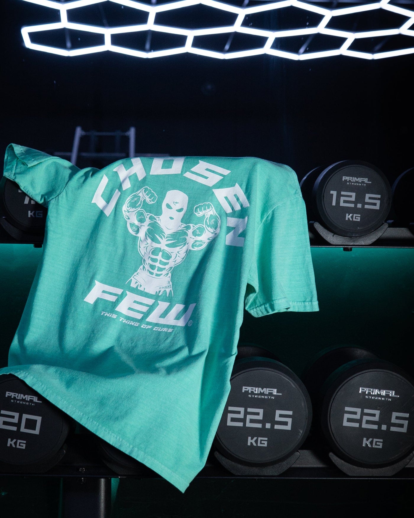 G Gym Tee - Vintage Teal & White