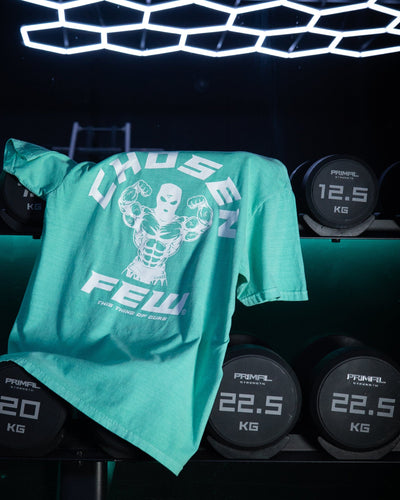 G Gym Tee - Vintage Teal & White