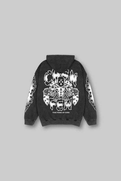 Hellraiser Gym Hoodie - Vintage Black