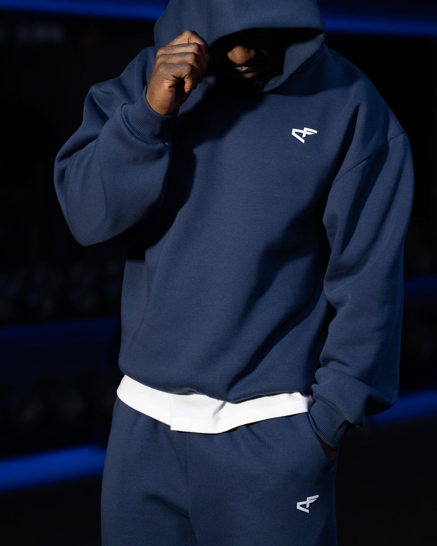 Daily Logo Hoodie - Navy Blue