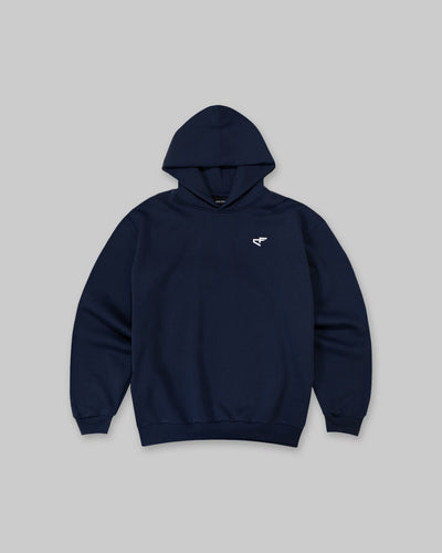 Daily Logo Hoodie - Navy Blue