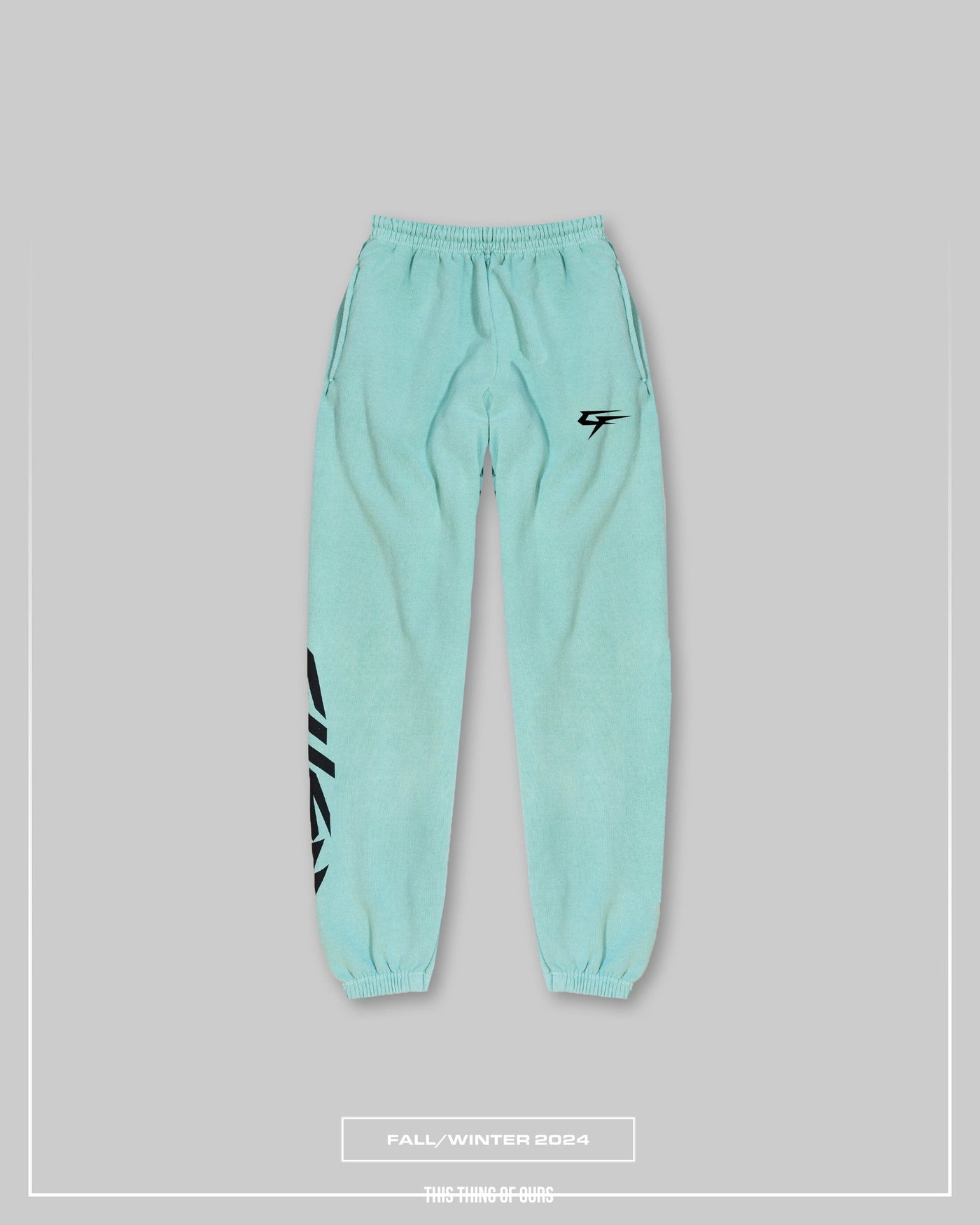 Iron Thunder Jogger - Vintage Tiffany Blue & Black