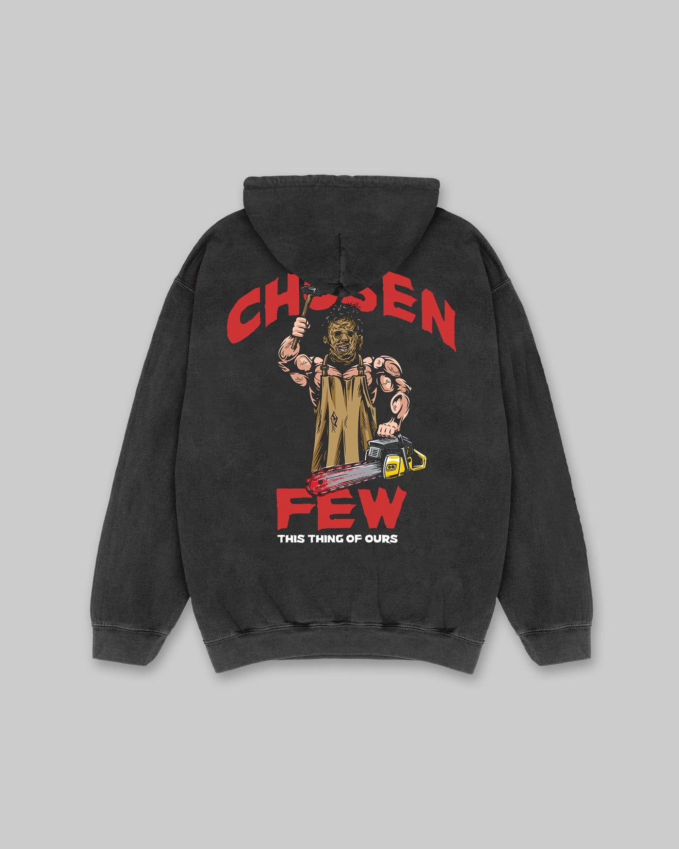 Iron Massacre Halloween Vintage Hoodie - Black