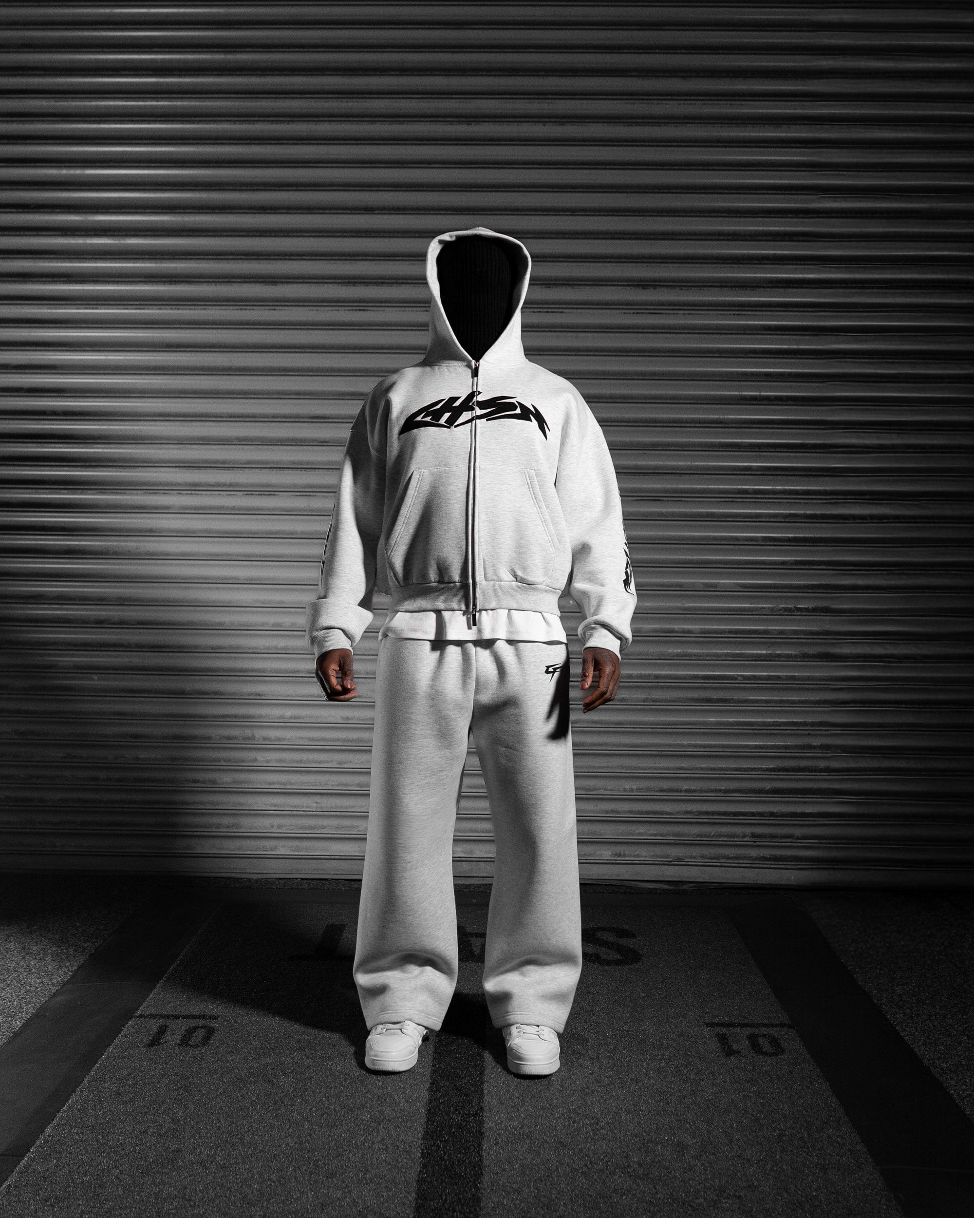 Iron Thunder Wide Joggers - Salt & Pepper-thumbmail-4