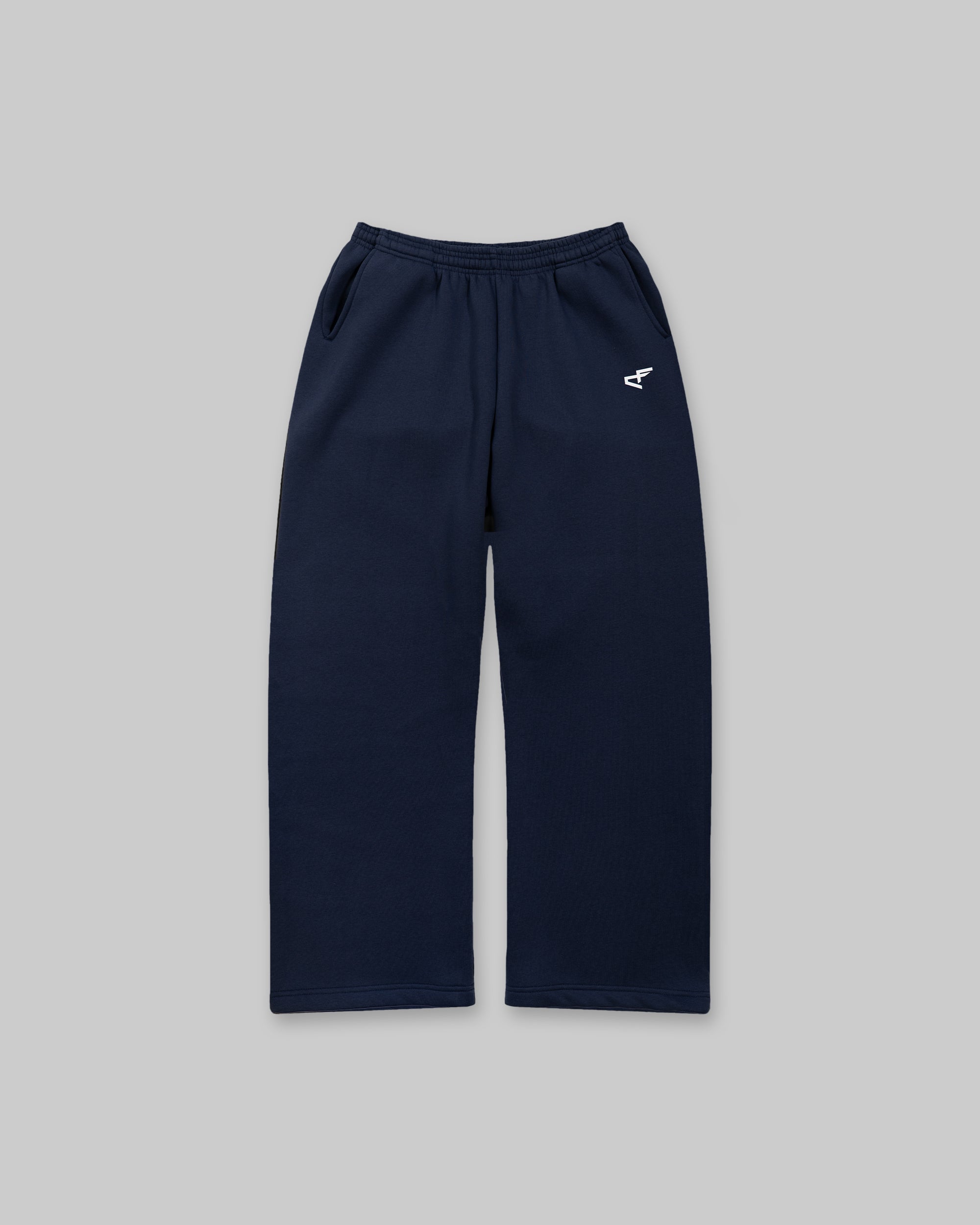 Daily Logo Wide Jogger - Navy Blue