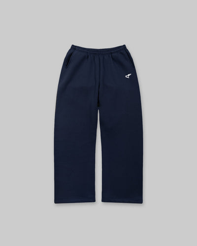 Daily Logo Wide Jogger - Navy Blue