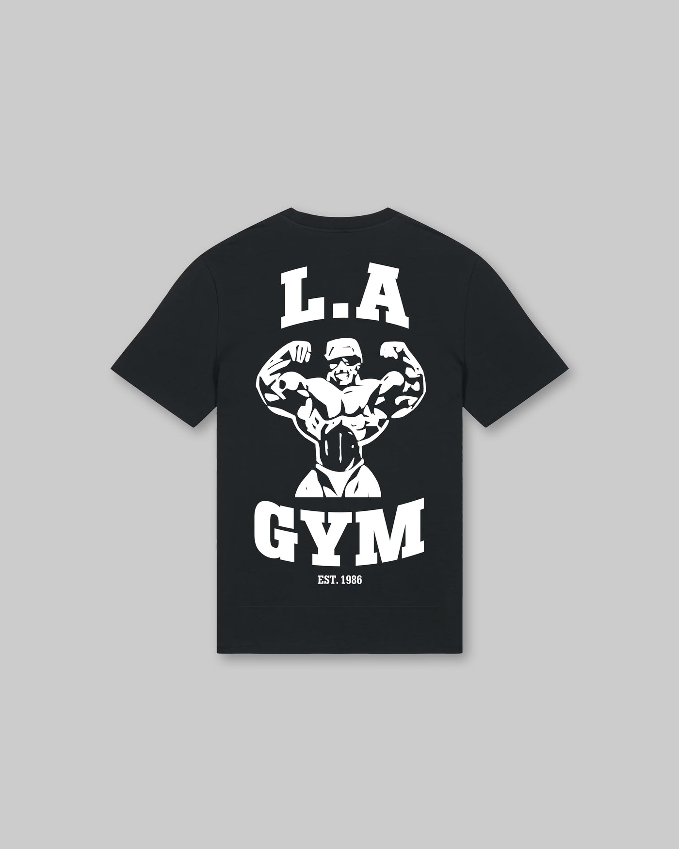 L.A Gym Official Fitted Tee - Black & White