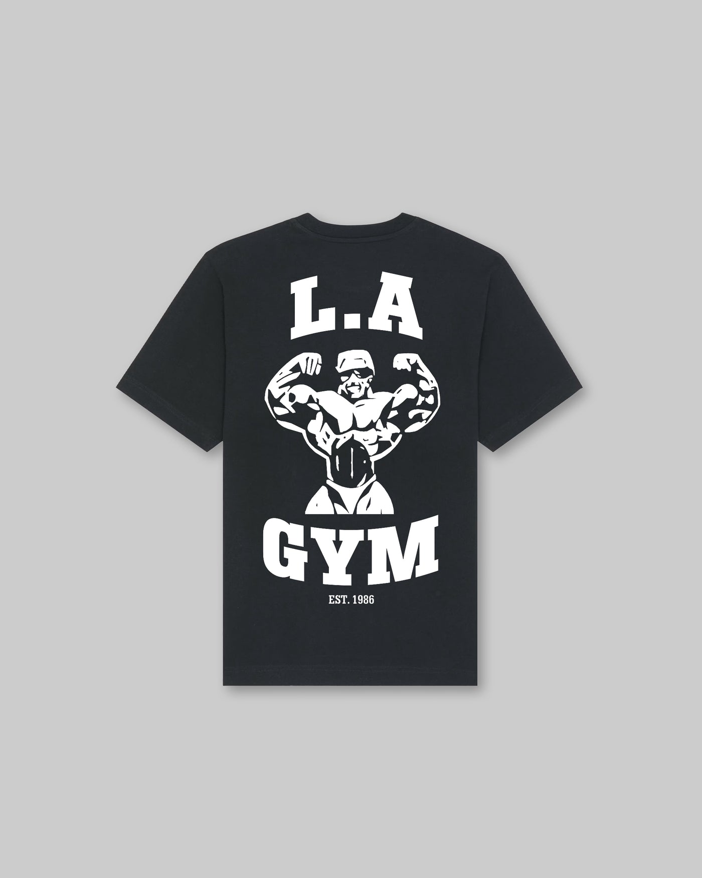 L.A Gym Official Heavy Tee - Black & White