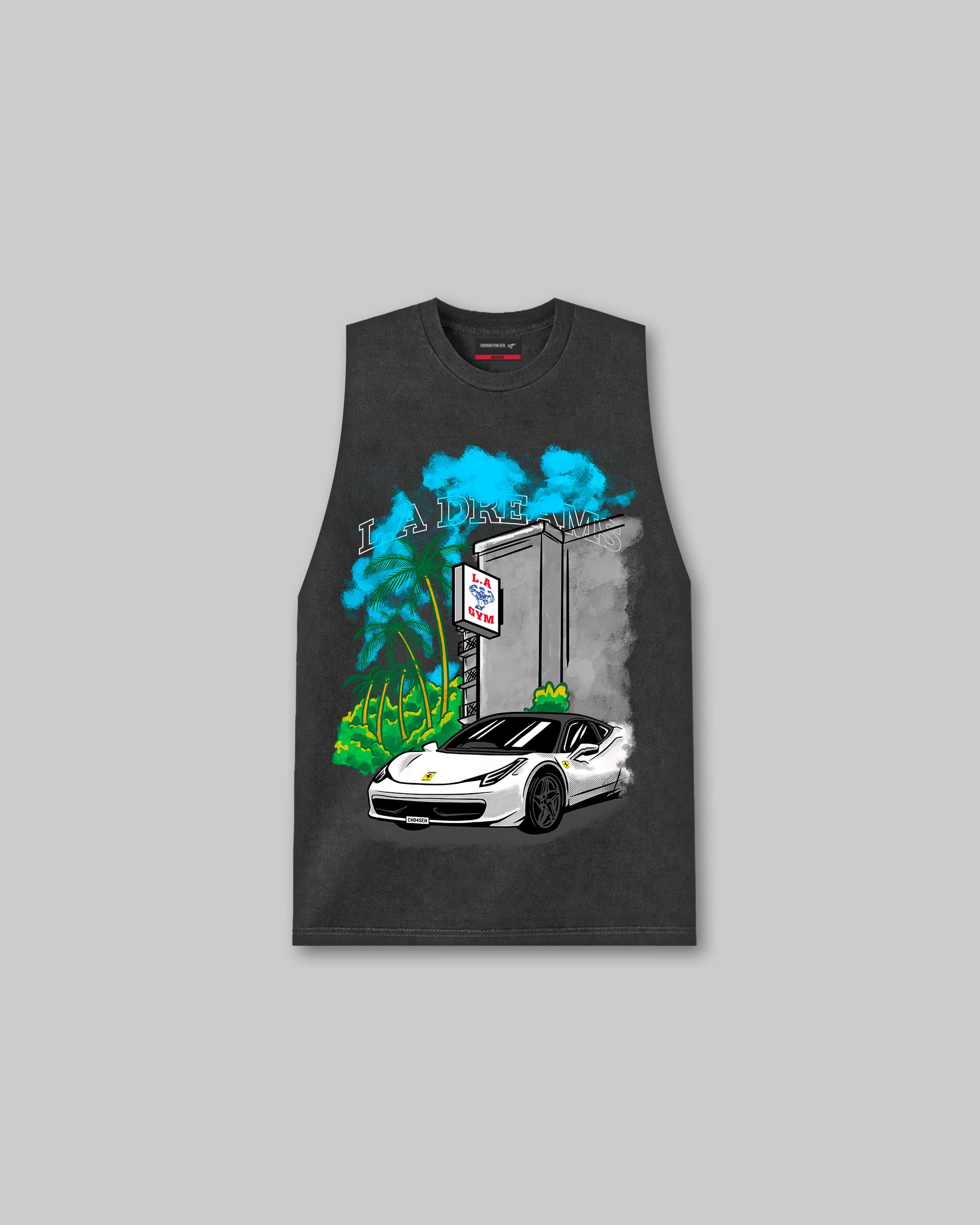 LA Dreams - Vintage Sleeveless Tee - Black