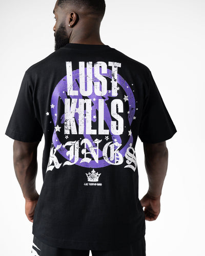 LKK After Hours Heavy Tee - Black & Purple