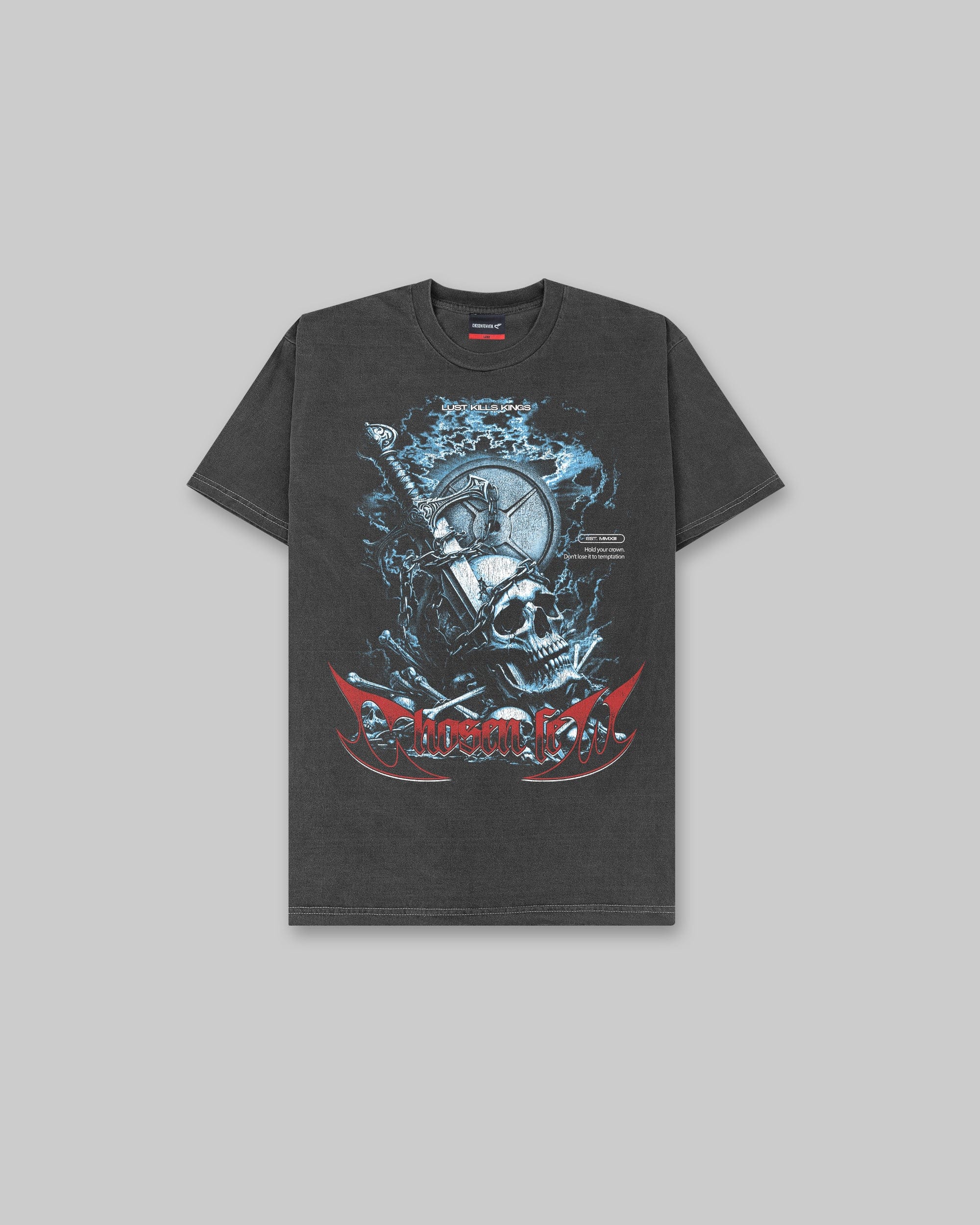 LKK Hold Your Crown - Vintage Tee - Black