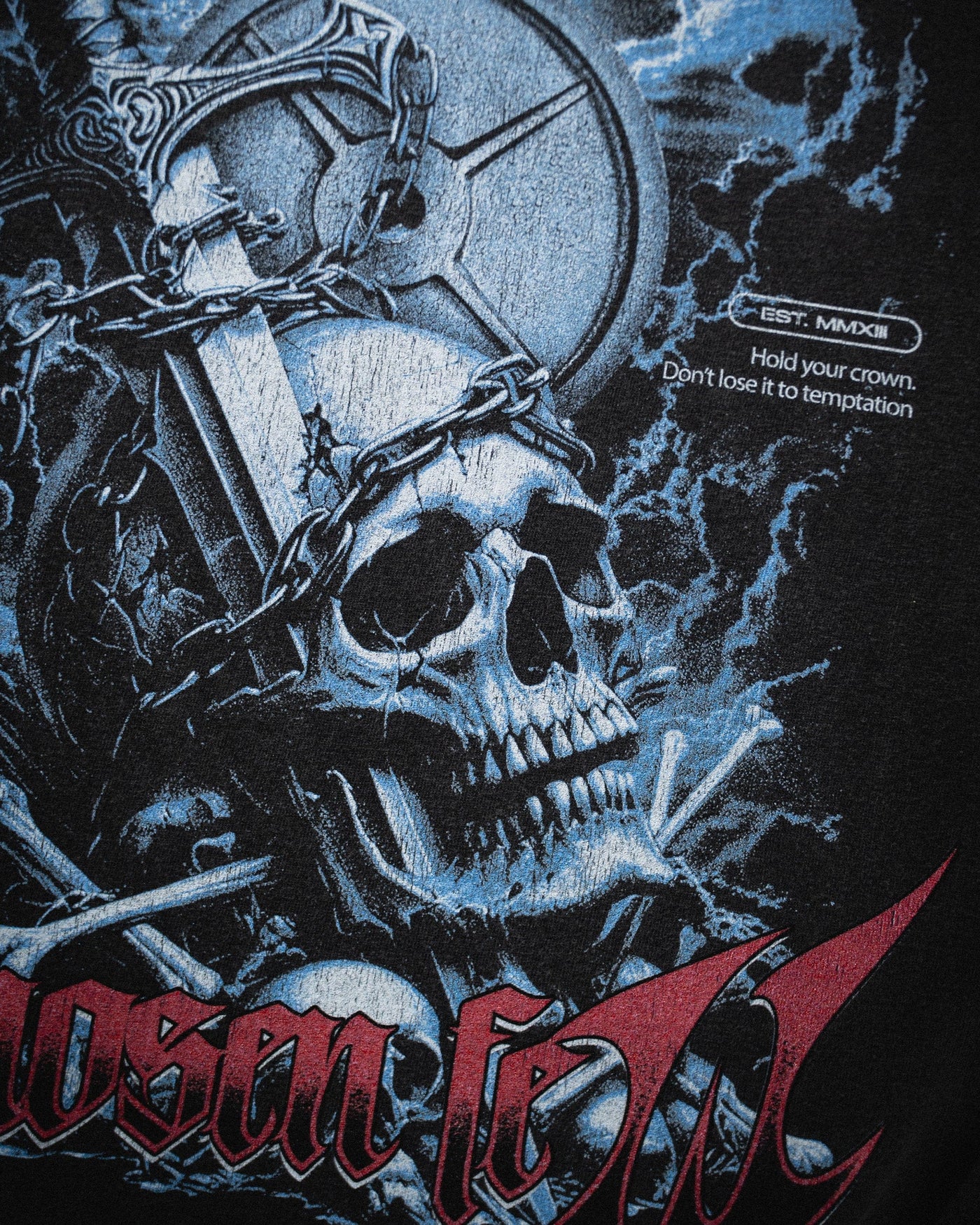 LKK Hold Your Crown - Vintage Tee - Black