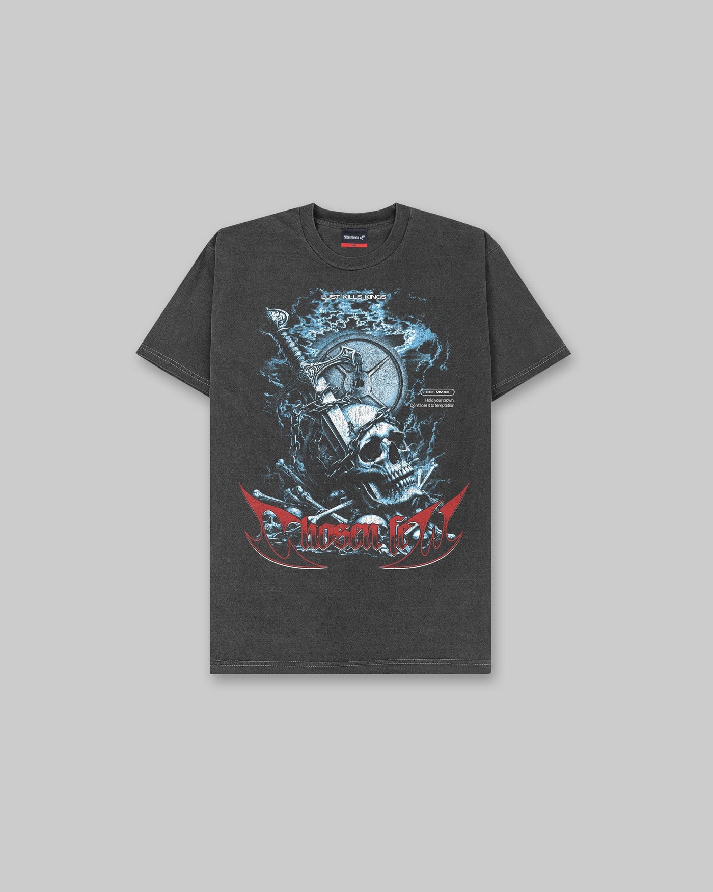 LKK Hold Your Crown - Vintage Tee - Black