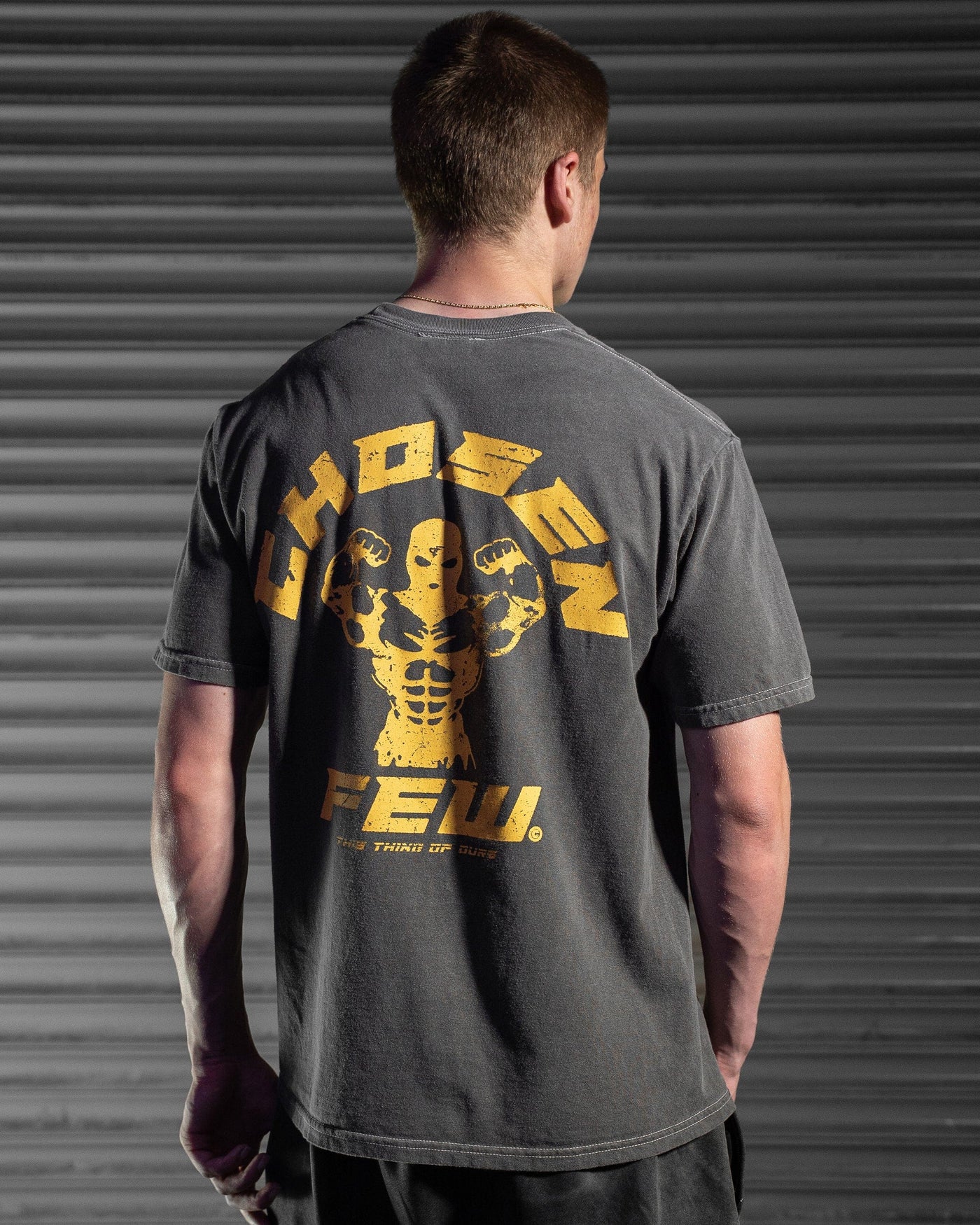 G Gym Tee - Vintage Black & Golds Yellow Legacy Edition