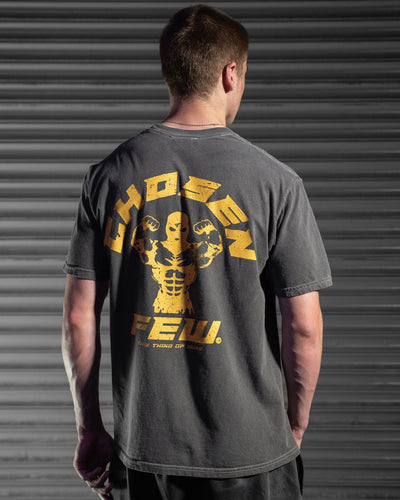 G Gym Tee - Vintage Black & Golds Yellow Legacy Edition