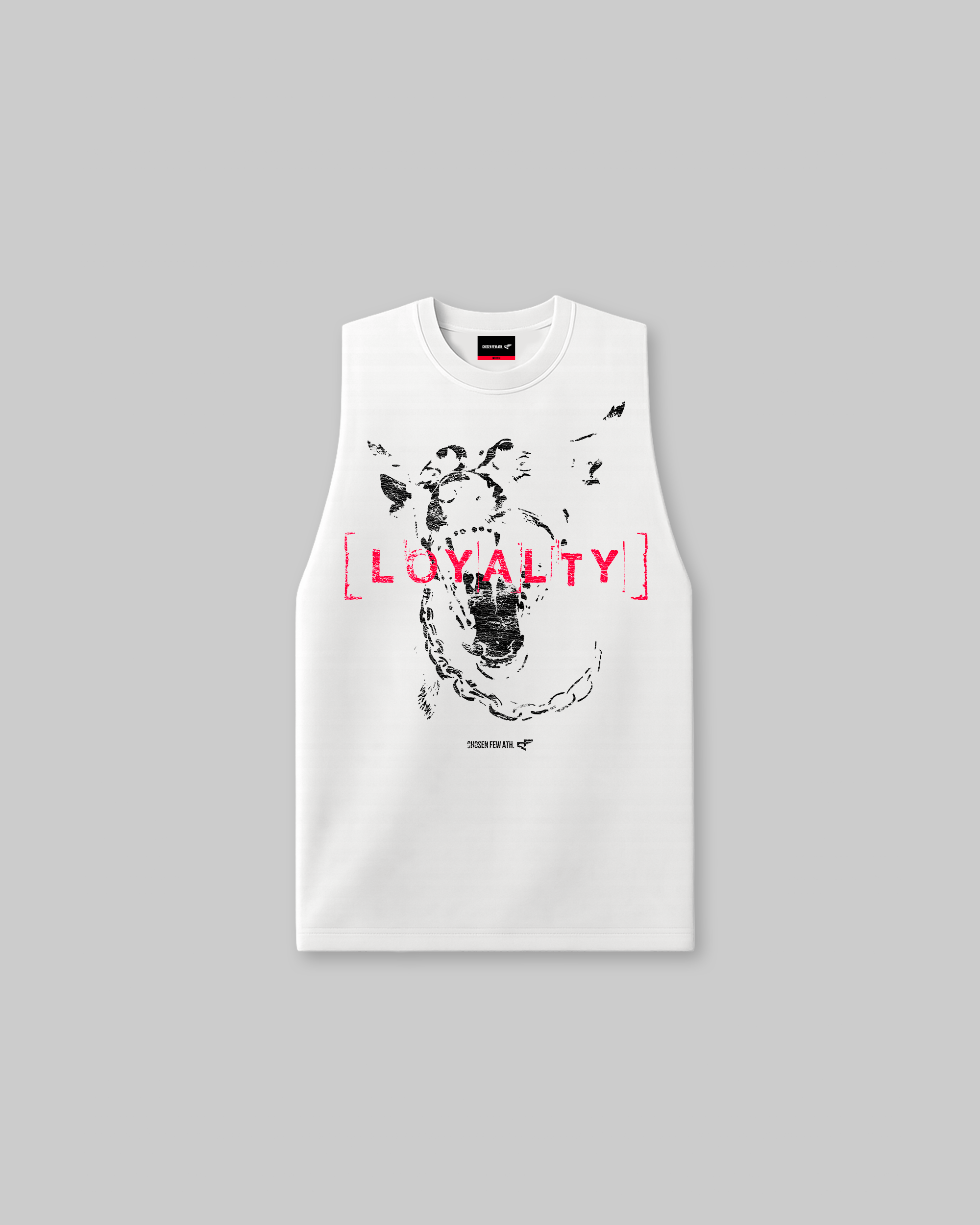 Loyalty - Vintage Sleeveless Tee - White-thumbmail-1