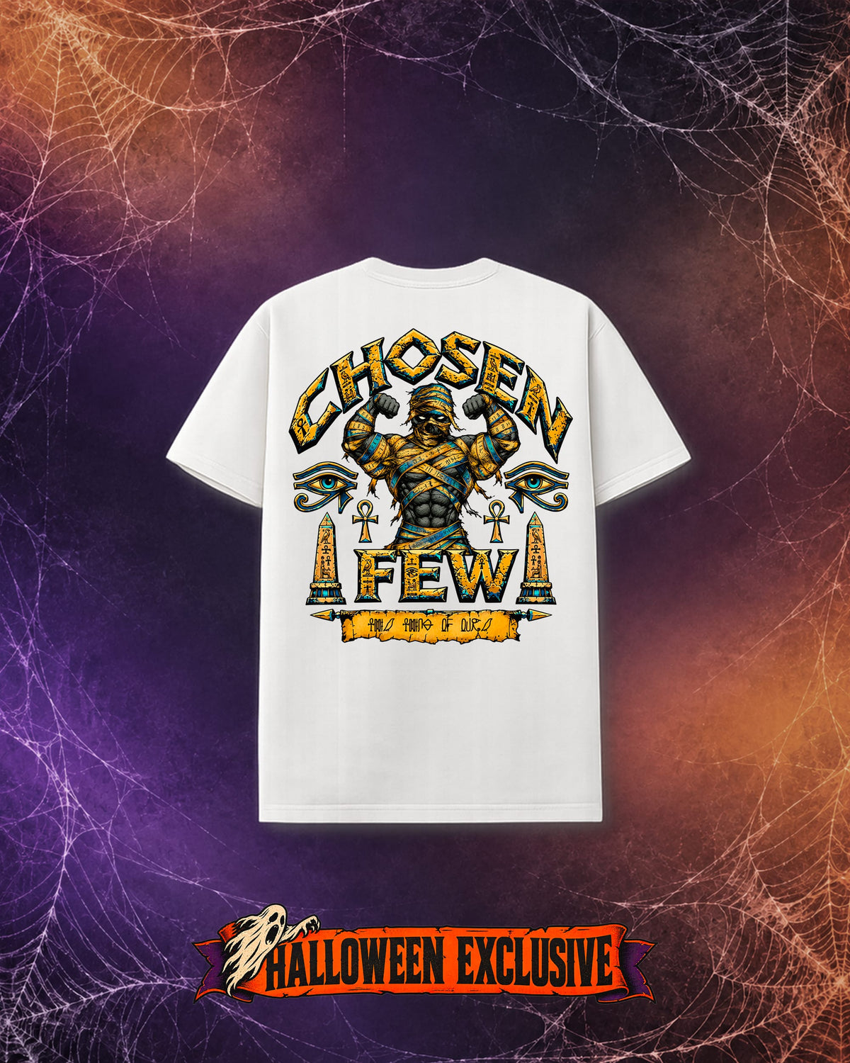 Muscle Mummy - Vintage Tee - White-thumbmail-1