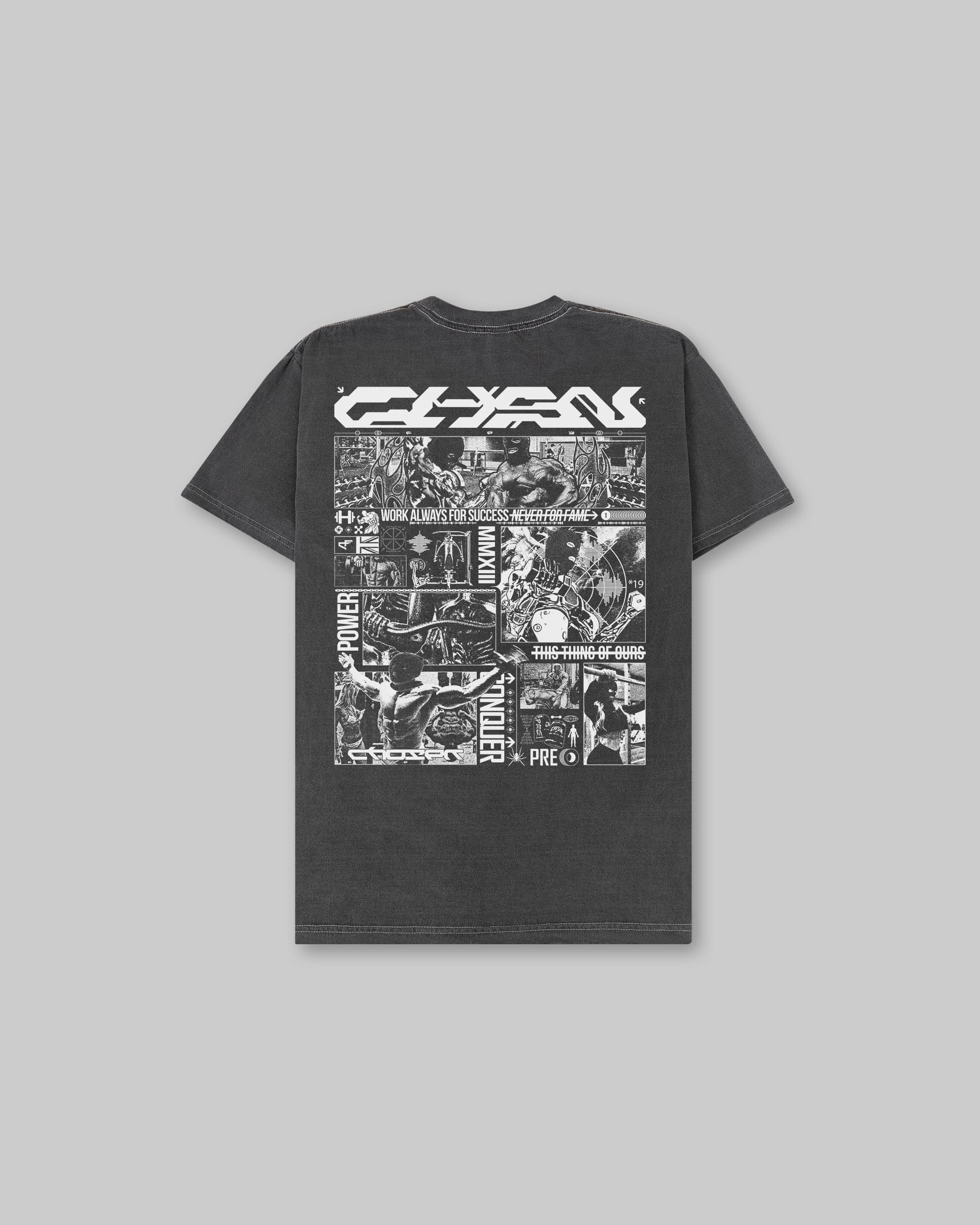 Never4Fame Nostalgia Vintage Tee - Black