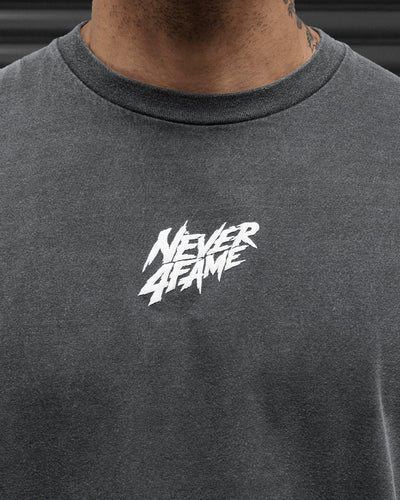 Never 4 Fame Tee - Vintage Black & 3D White