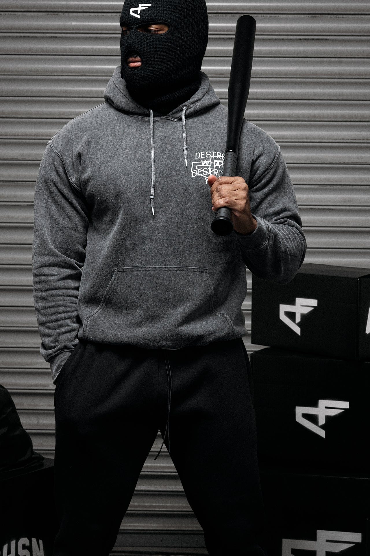 Only The Strong Survive Bally - Vintage Hoodie - Black-thumbmail-5
