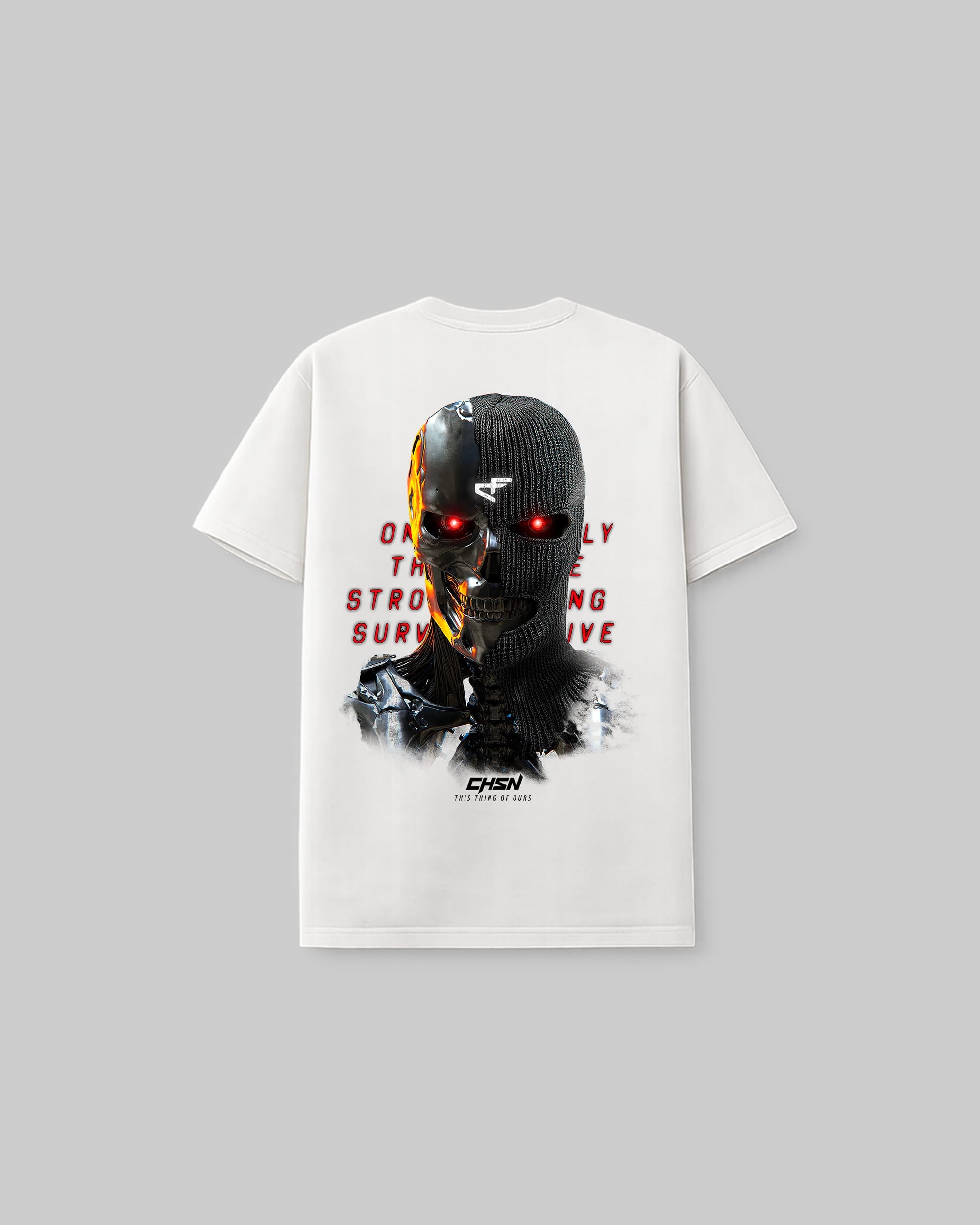 Only The Strong Survive Bally - Vintage Tee - White