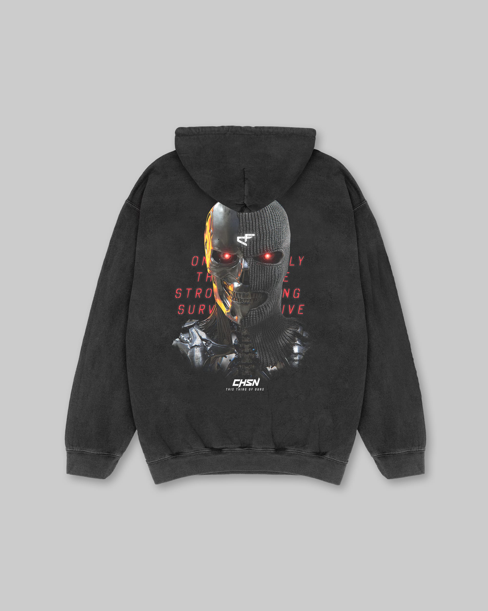 Only The Strong Survive Bally - Vintage Hoodie - Black