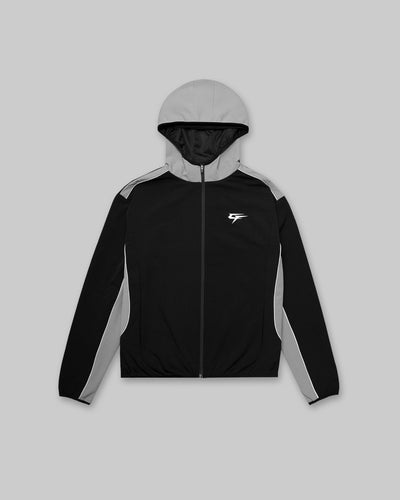 Performance Zip Hoodie - Black & Grey