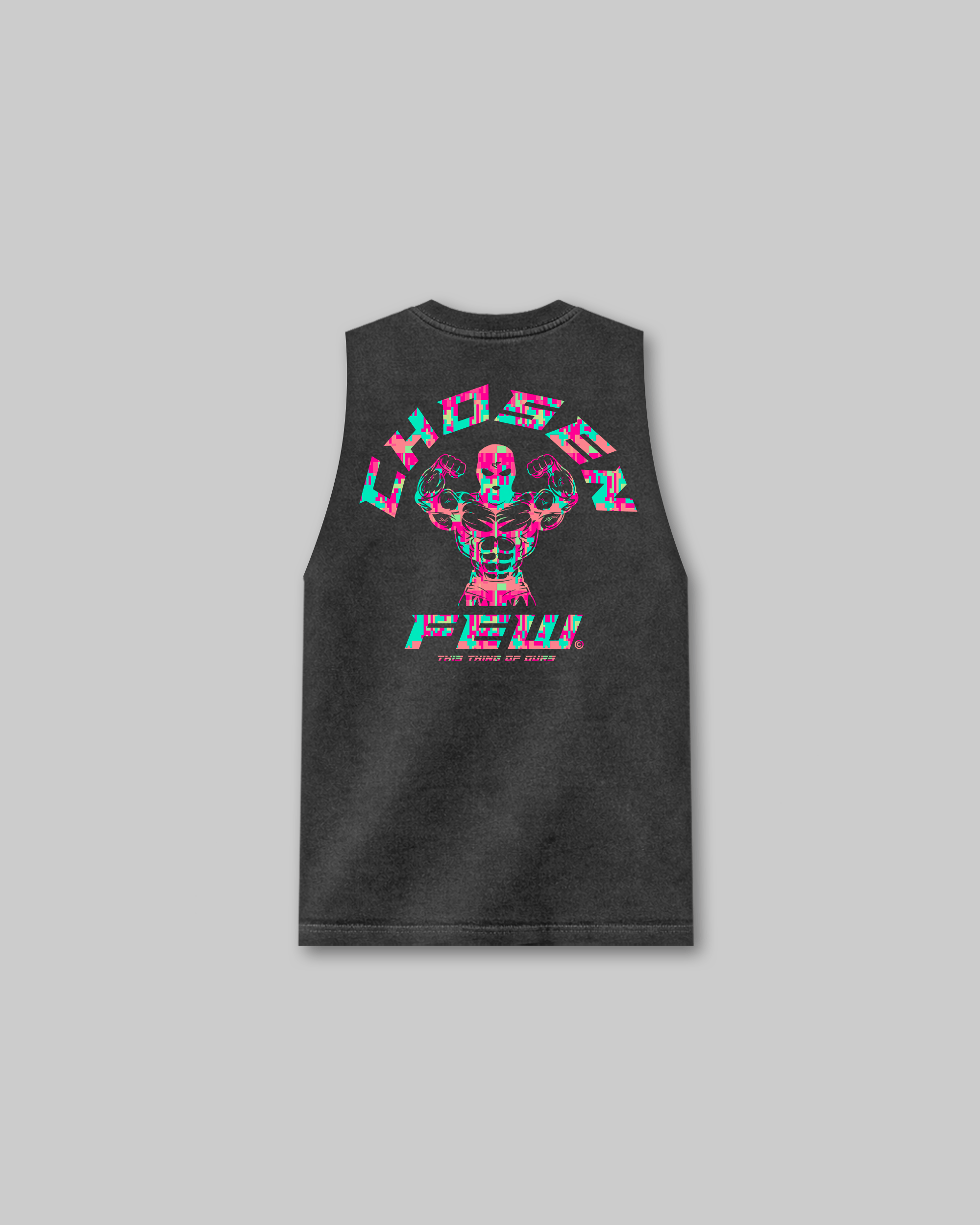 G Gym - Vintage Sleeveless Tee - Pixel Pink