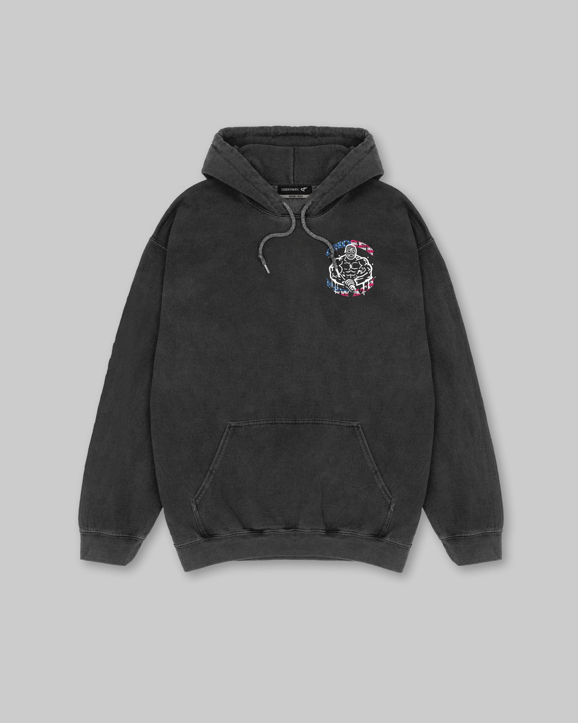 Pump Club - Vintage Hoodie - Black Stars & Stripes