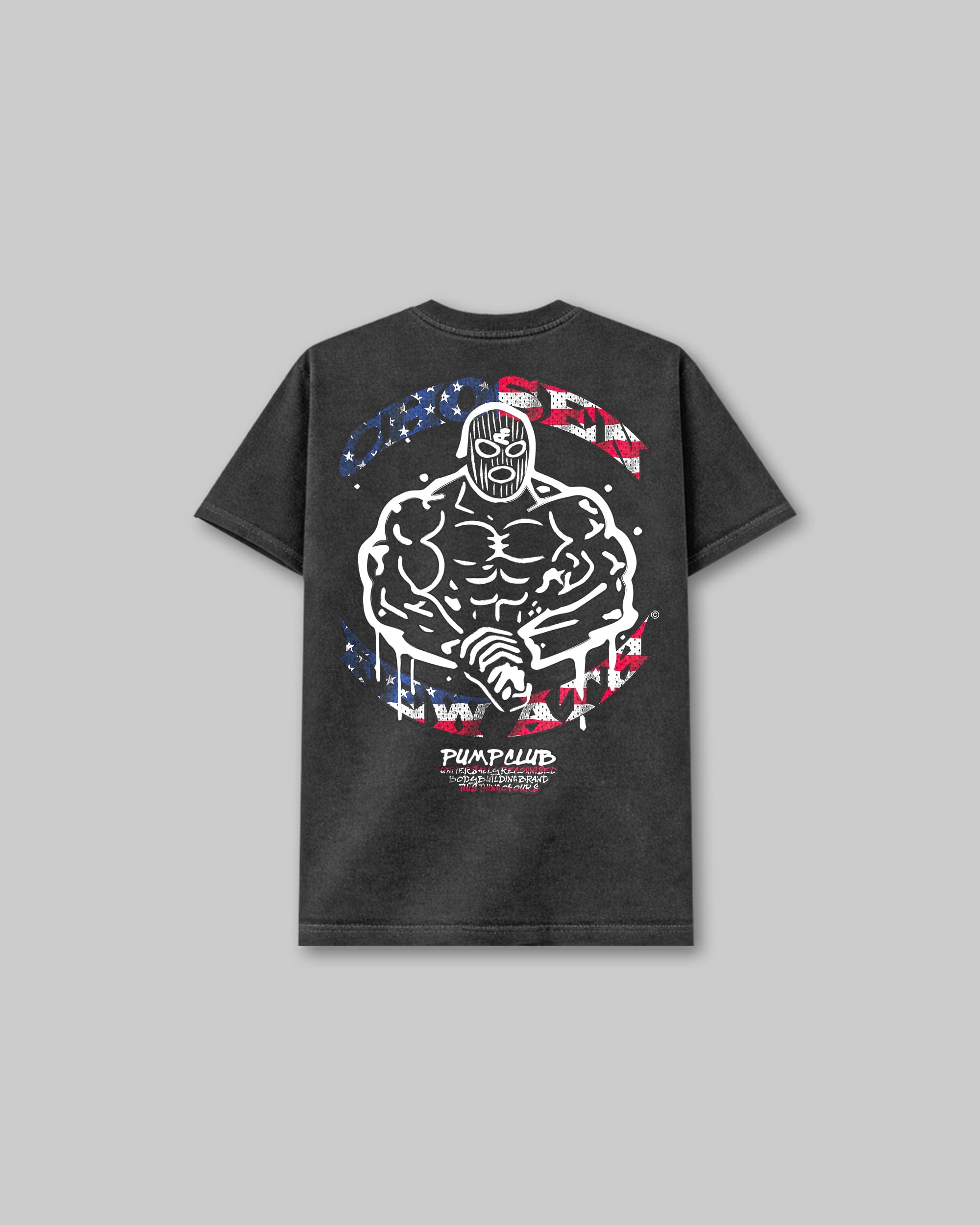 Pump Club - Vintage Tee - Black Stars & Stripes
