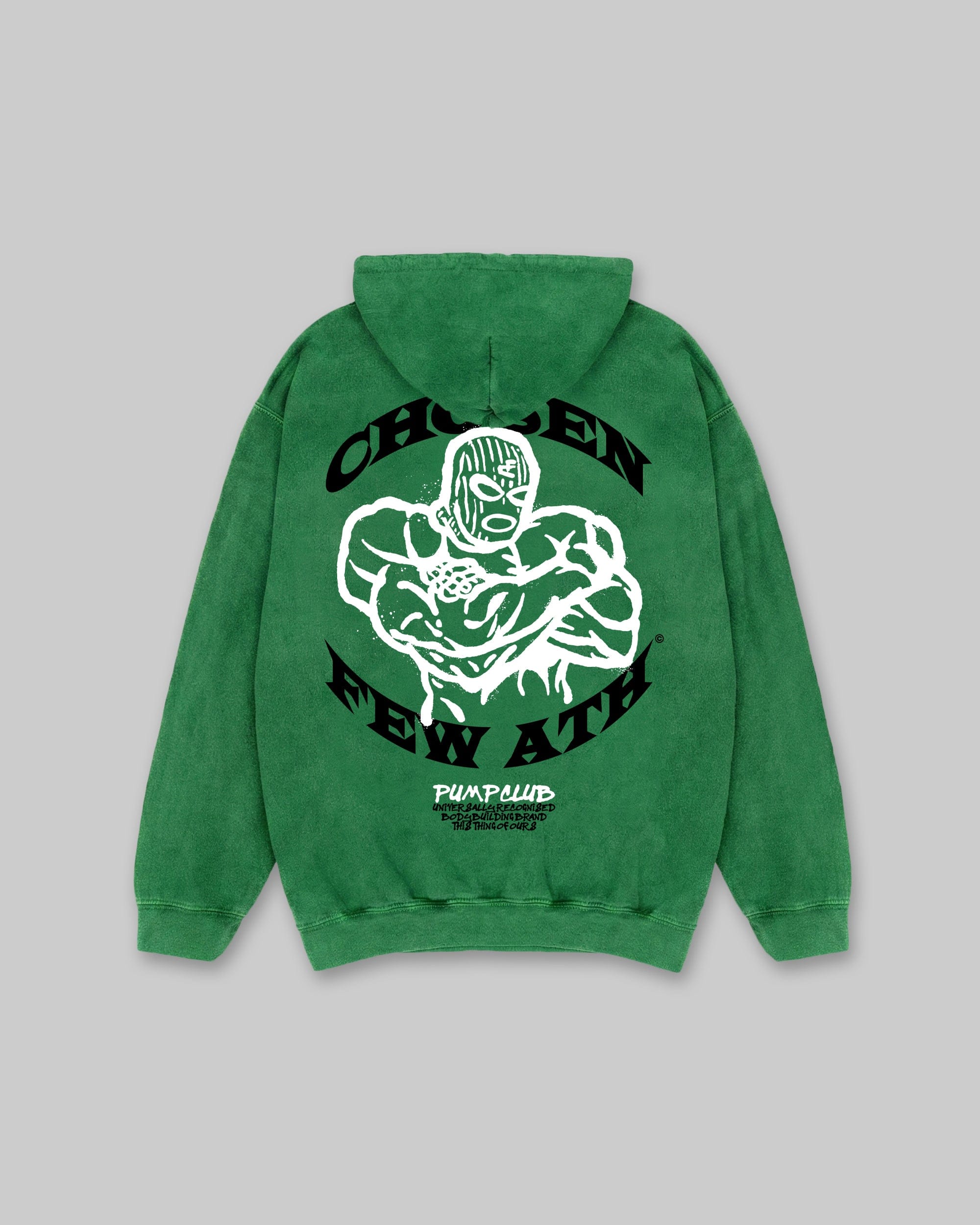 Pump Club - Vintage Hoodie - Green & Black