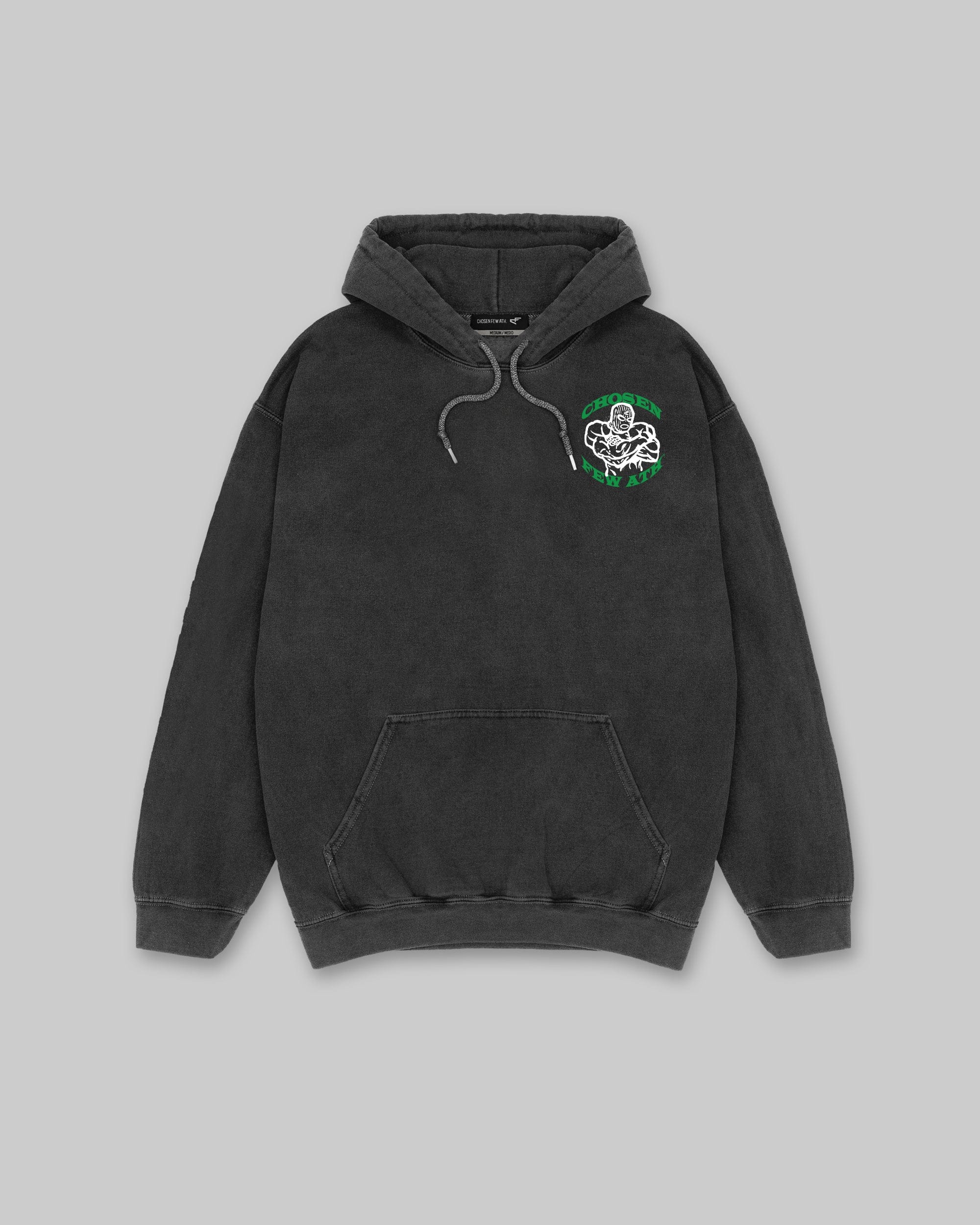 Pump Club - Vintage Hoodie - Black & Green