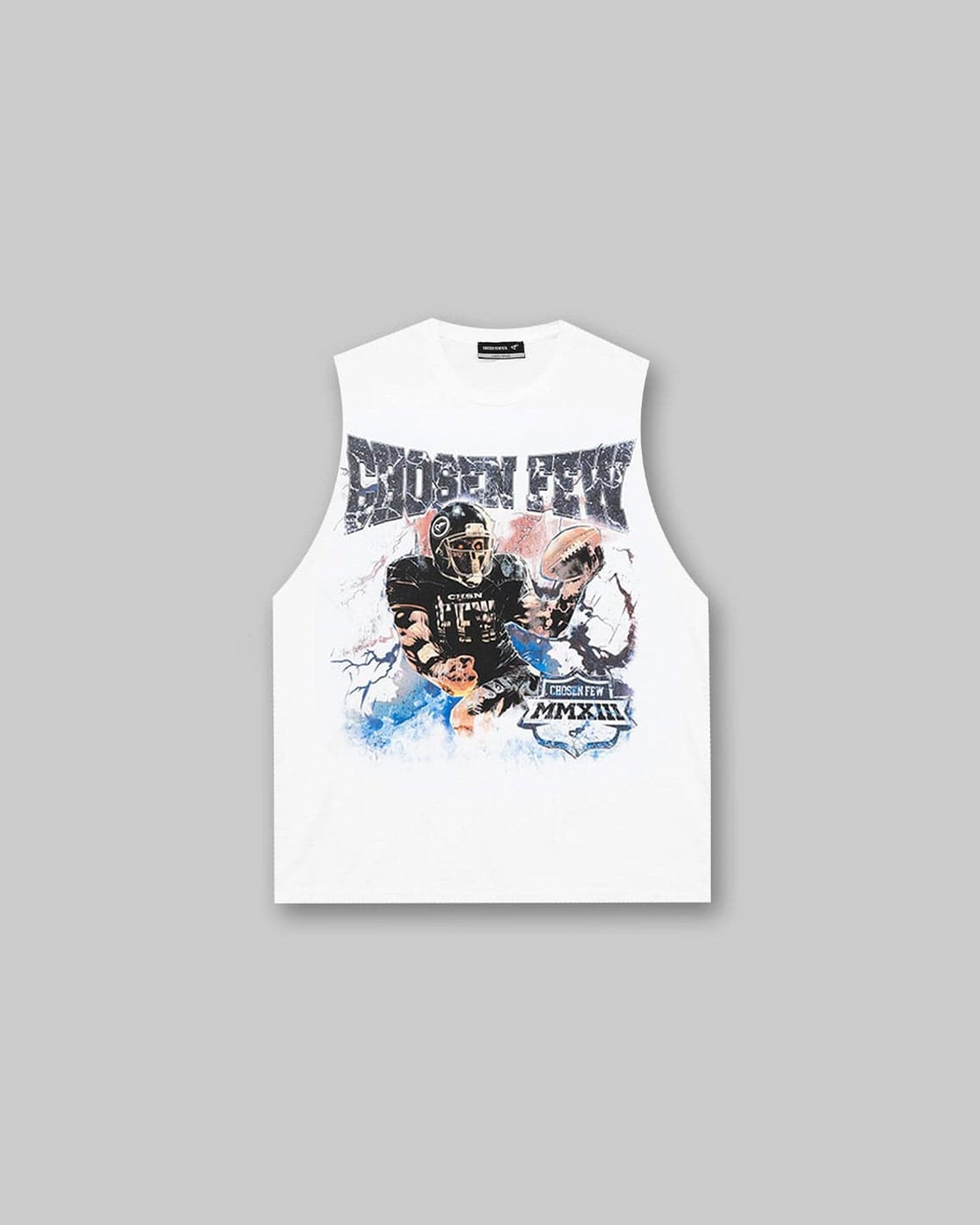 Run It Back Sleeveless Tee - Vintage White