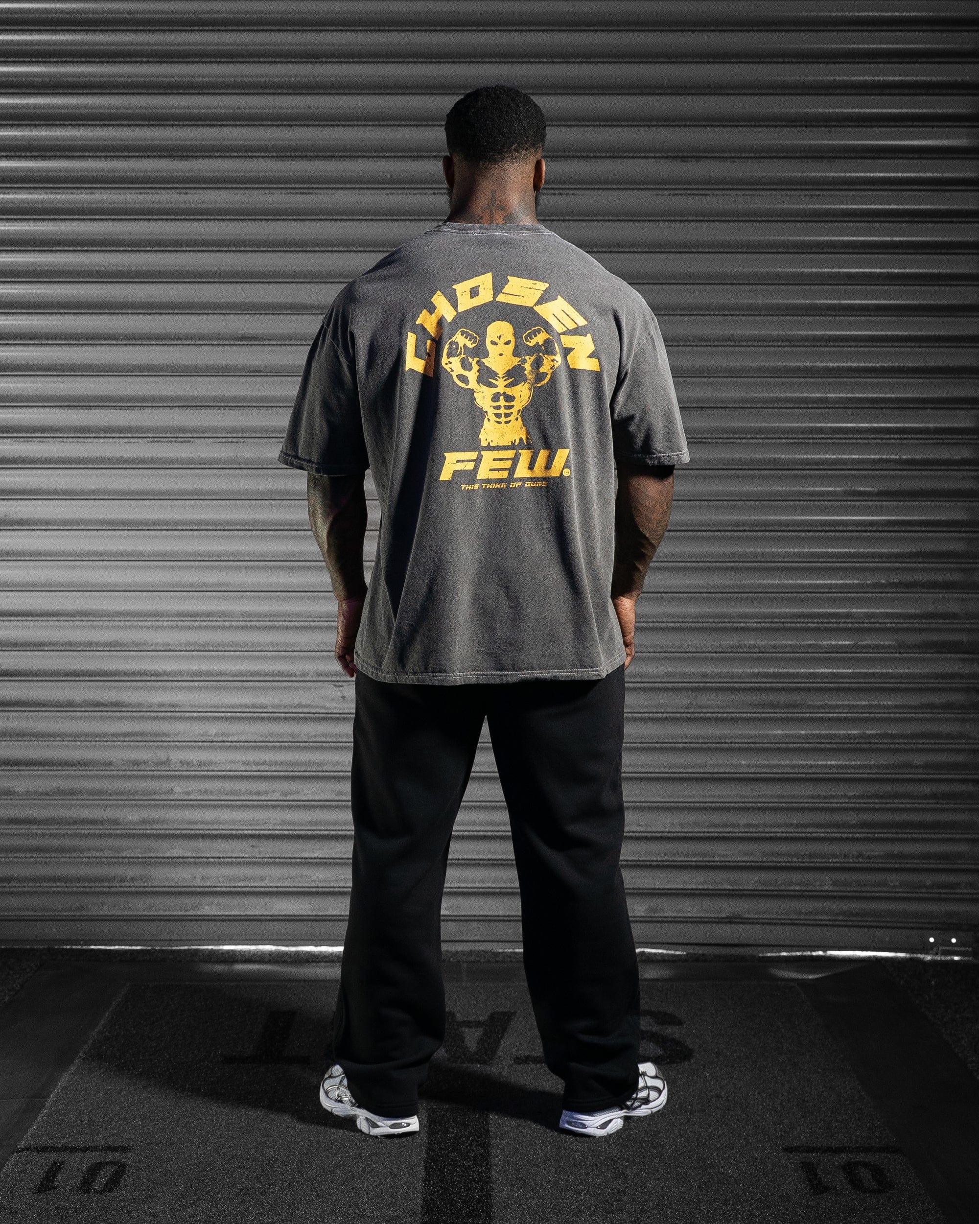 G Gym Tee - Vintage Black & Golds Yellow Legacy Edition