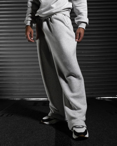 Daily Blank Wide Jogger - Salt & Pepper