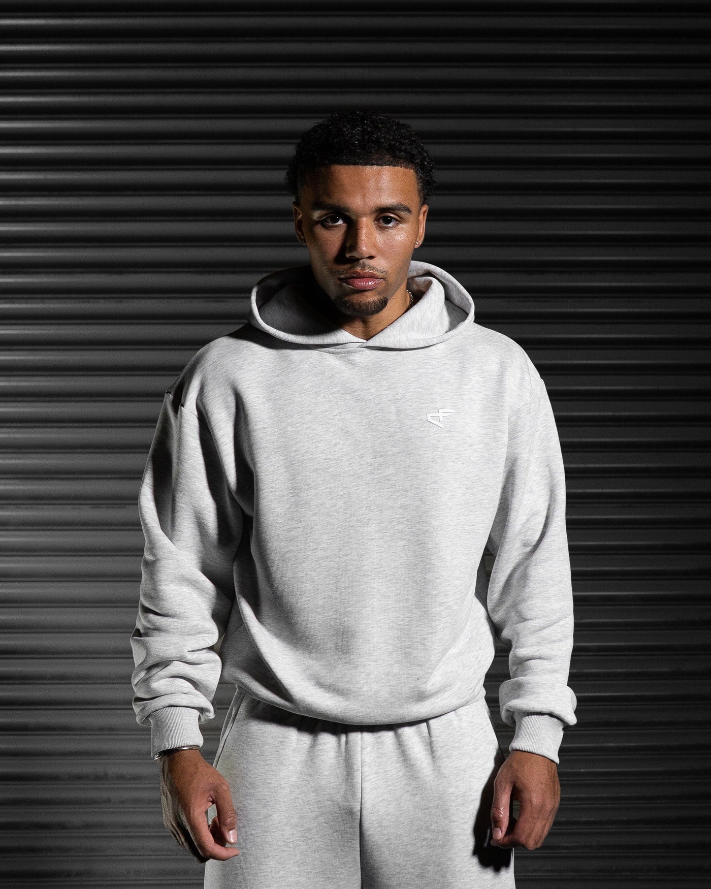 Daily Logo Hoodie - Salt & Pepper