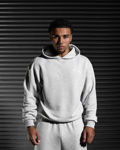 Daily Logo Hoodie - Salt & Pepper