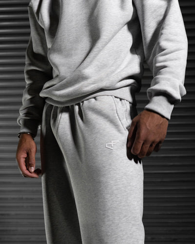 Daily Logo Wide Jogger - Salt & Pepper