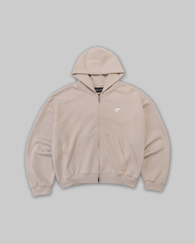 Daily Logo Zip Hoodie - Dune Dusk