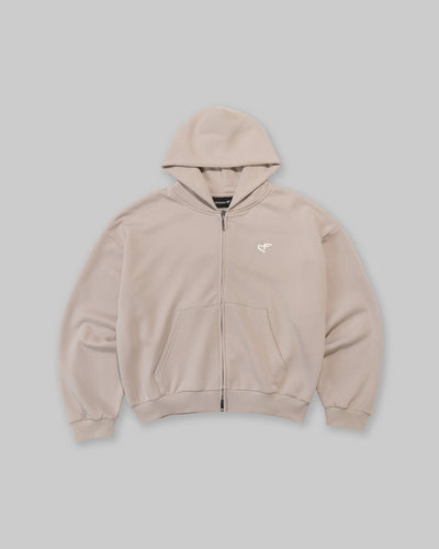 Daily Logo Zip Hoodie - Dune Dusk