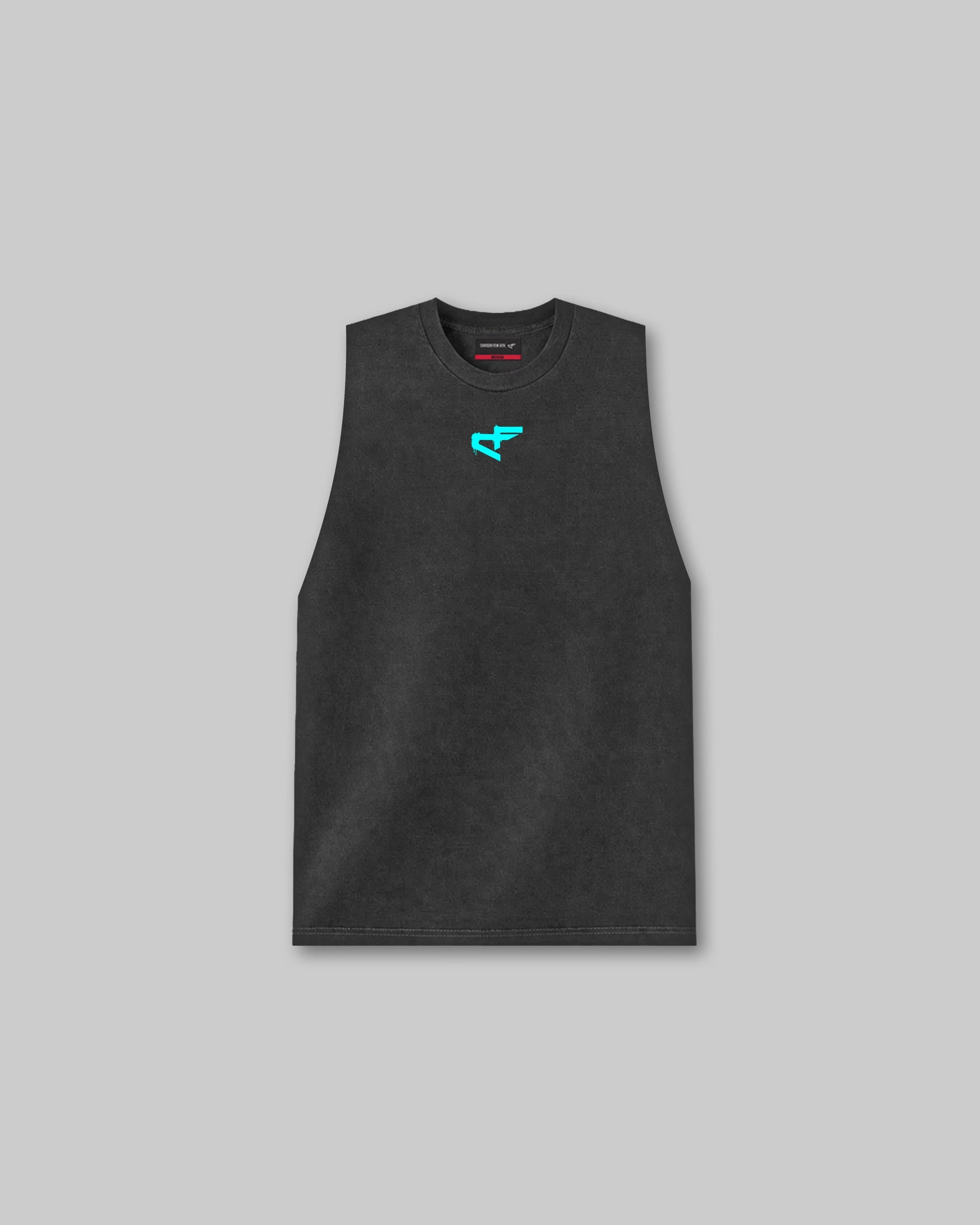 G Gym Stencil Edition - Vintage Sleeveless Tee - Black & Bubblegum-thumbmail-2