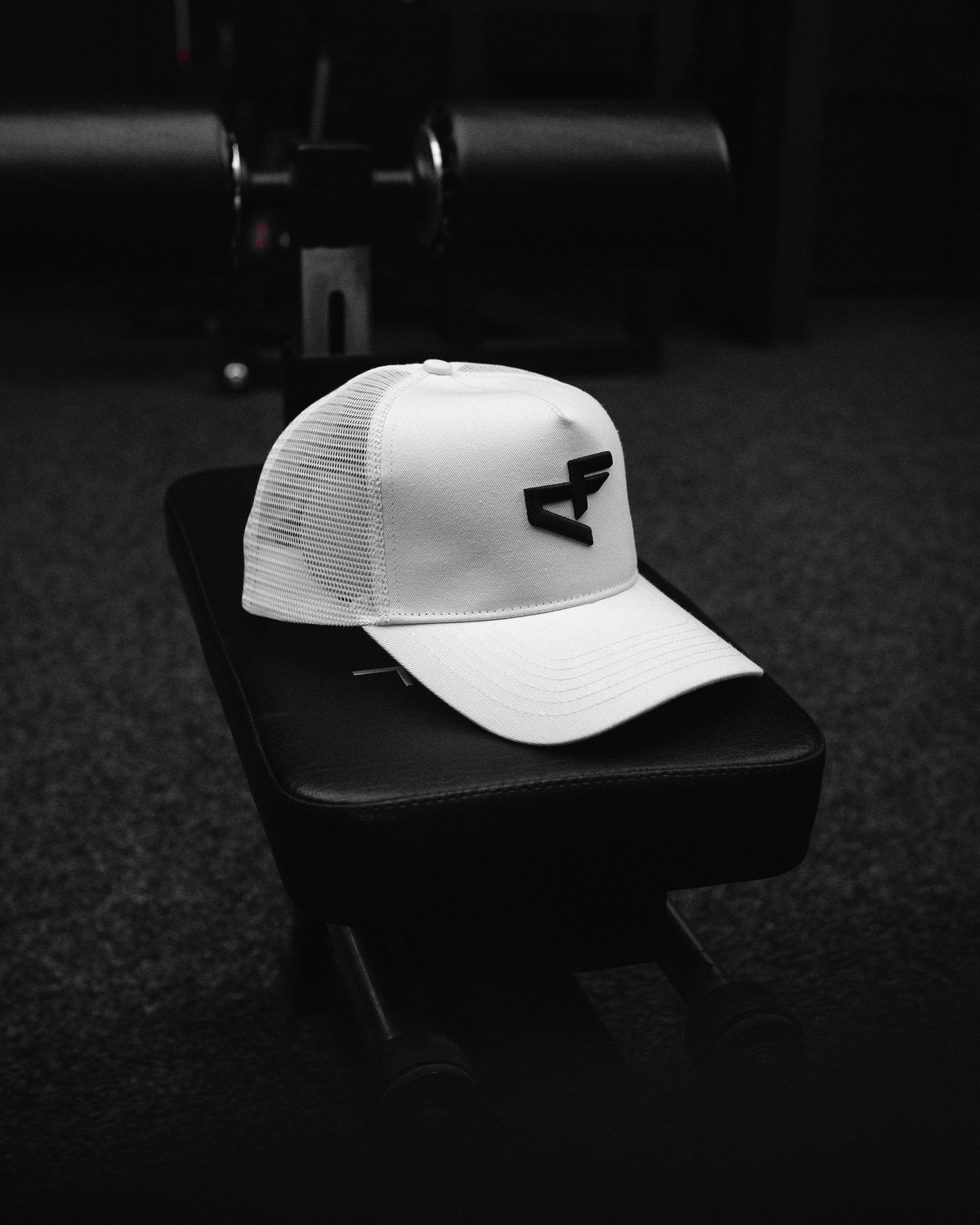 Logo Trucker Cap - White