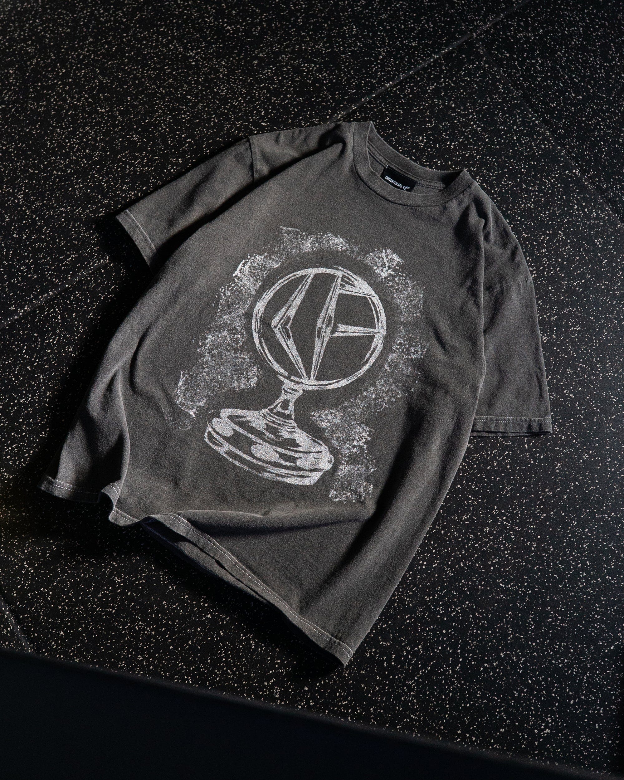 Stolen Symbols "Benz" Vintage Tee Black & Metallic Silver