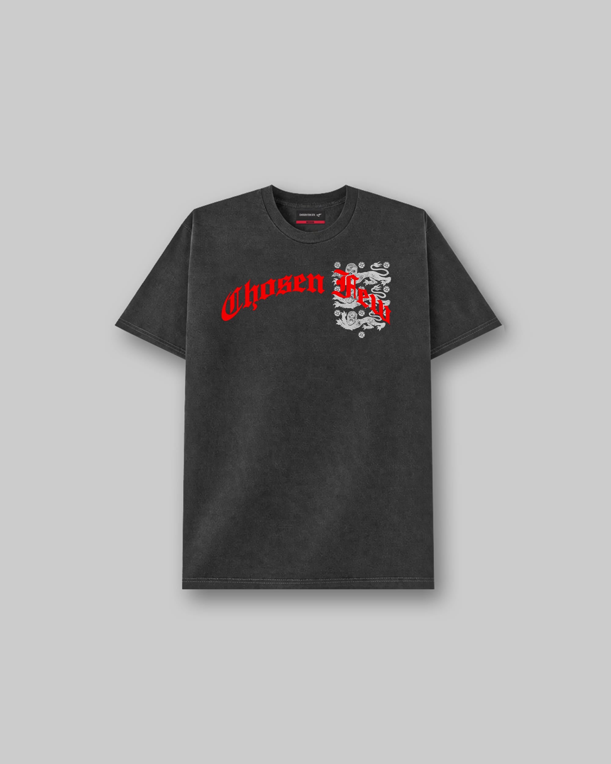 Three Lions - Vintage Tee - Black