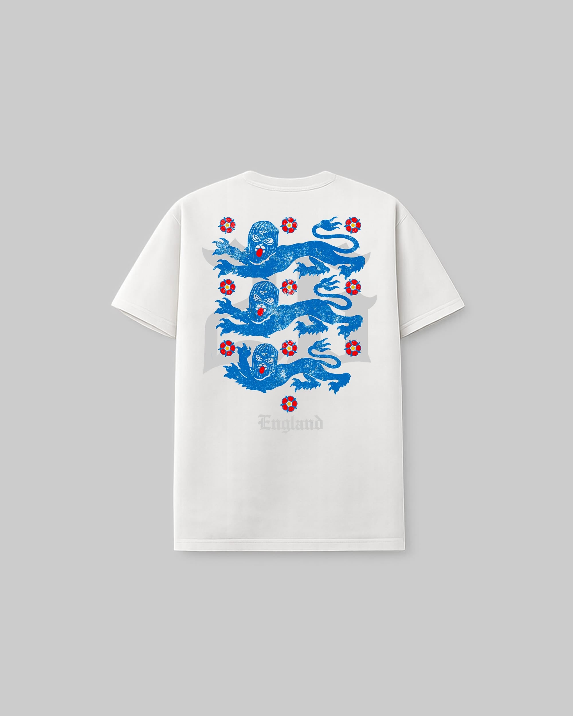 Three Lions - Vintage Tee - White